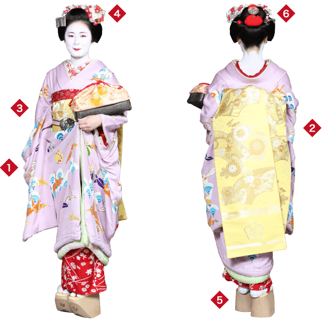 舞妓の衣裳、化粧、髪型 | 舞妓について | 京の花街文化 | 京都花街